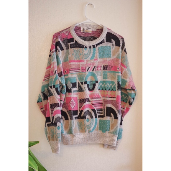 Vintage Other - 80's Vintage Pastel Sweater